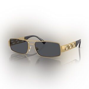Versace 0VE2257 Grey Lens Gold Frame Sunglasses for Men